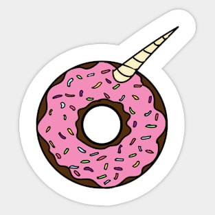 Donicorn Funny Donut Unicorn Gift Sticker